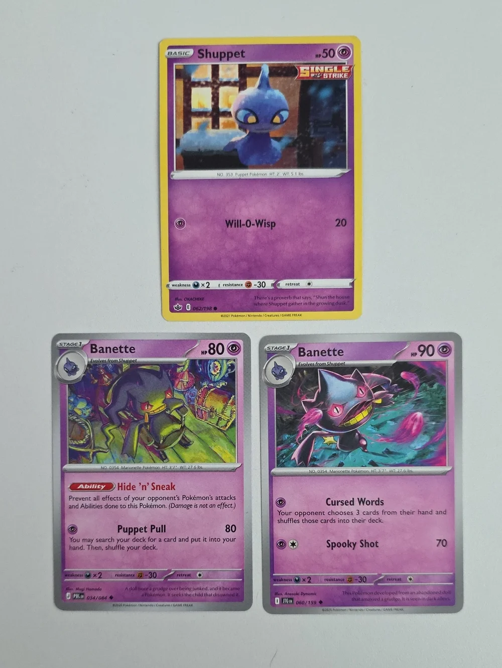 Pokemon Shuppet And Banette Trading Card